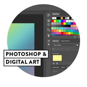 Photoshop & Digital Art<br>Tuesdays <br>October 5th - November 23rd.<br>5pm-6pm, 4th-8th grade